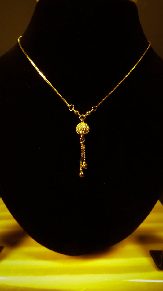 "Golden Radiance Drop Necklace"