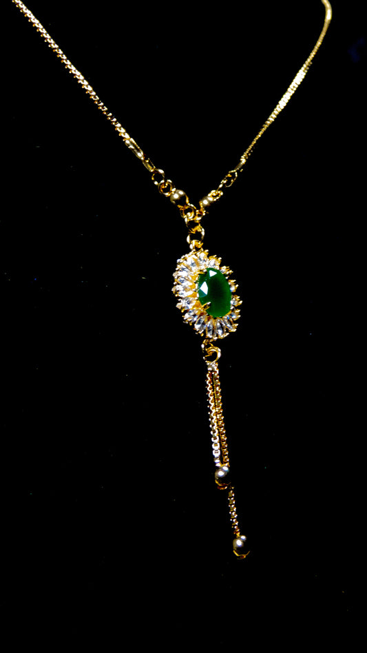 "Emerald Radiance Royale Necklace"